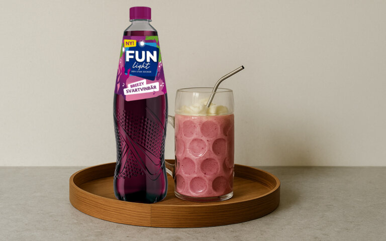 Frappé med FUN Light Breezy Svartvinbär